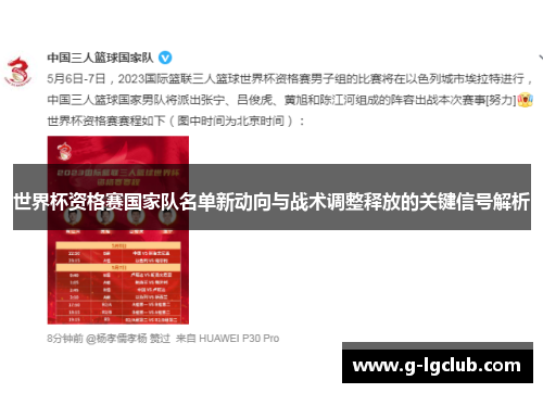 世界杯资格赛国家队名单新动向与战术调整释放的关键信号解析 世界杯资格赛国家队名单新动向与战术调整释放的关键信号解析